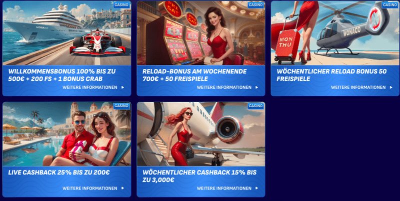 Wonaco login - Wonaco Deutschland: Erfolgreiche Promotions und Bonusse für deutsche Spieler
